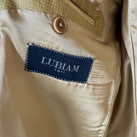 Lubiam 1911 Fratelli Tallia Di Delfino Wool Silk Blend Blazer - Picture 4 of 9